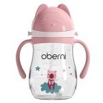 Oberni 9oz Spill Proof Baby Sippy Cup - Pink