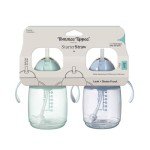 Tommee Tippee 8oz Toddler Straw Cup, 2 Pack
