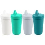 No Spill Sippy Cups - 4 Pack, BPA Free