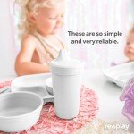 No Spill Sippy Cups - 4 Pack, BPA Free
