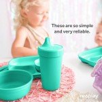 No Spill Sippy Cups - 4 Pack, Eco-Friendly