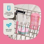 Spill-Proof Kids Water Bottles 2-Pack, 14oz