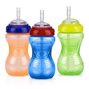 Nuby No-Spill Sippy Cup with Flex Straw - 3-Pack