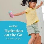 Spill-Proof Kids Water Bottles 2-Pack, 14oz