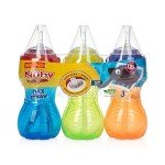 Nuby No-Spill Sippy Cup with Flex Straw - 3-Pack