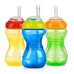 Nuby No-Spill Sippy Cup with Flex Straw - 3-Pack