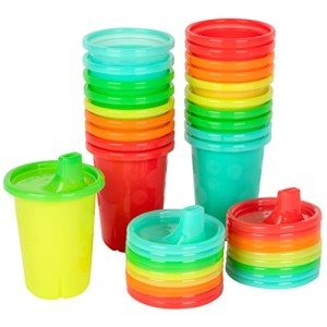 Rainbow Party Pack Sippy Cups - 20 Count