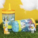 Bluey Kelso Tumbler Set for Kids, 2 Count