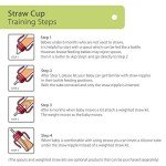 GROSMIMI No-Spill Sippy Cup with Straw, 10 oz