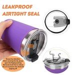 Kids Stainless Steel Cups with Lids and Straws