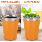 Kids Stainless Steel Cups with Lids and Straws