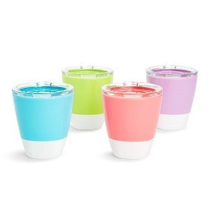 Munchkin Splash Toddler Cups with Training Lids, 4 Pack