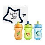 Tommee Tippee Spill-Proof Sippy Cups, 10oz, 3-Pack