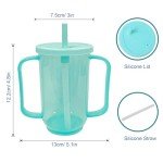 Adult Spill-Proof Cups with Handles, 340 ml
