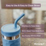 WeeSprout 2-in-1 Kids Drinking Cups Set of 4