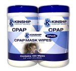 CPAP Mask Cleaning Wipes (150 Count, 2-75 count canisters) Unscented & Lint-free Cleaning for CPAP & BIPAP Machines