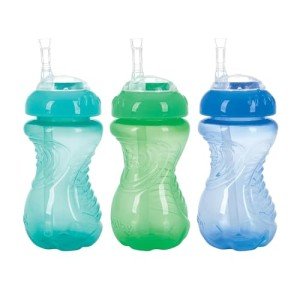 NUBY No-Spill Flex Straw Sippy Cups - 3 Pack