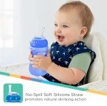 NUBY No-Spill Flex Straw Sippy Cups - 3 Pack