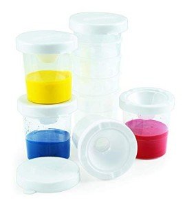 No-Spill Tempera Paint Cups for Kids - 10 Pack