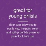 No-Spill Tempera Paint Cups for Kids - 10 Pack