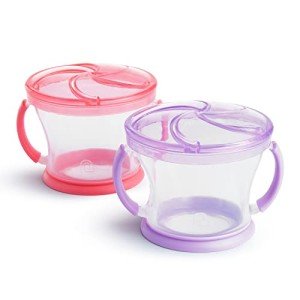 Munchkin Snack Catcher 2-Pack - Pink/Purple