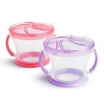 Munchkin Snack Catcher 2-Pack - Pink/Purple