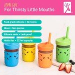 Elk and Friends 8 oz Mason Jar Cups for Kids