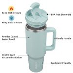 40 oz Insulated Stainless Steel Tumbler with Lid