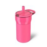 Leakproof Insulated Kids Tumbler with Handle - Neon Pink