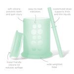 Olababy Silicone Training Cup with Straw Lid
