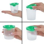 12 Pack No Spill Paint Cups for Kids