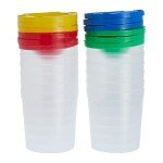 12 Pack No Spill Paint Cups for Kids