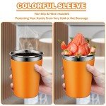 Rommeka 5-Pack Stainless Steel Kids Tumblers with Lids