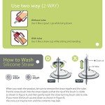 GROSMIMI No-Spill Sippy Cup with Straw (Pink)