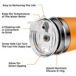 Rommeka 5-Pack Stainless Steel Kids Tumblers with Lids