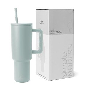 40 oz Insulated Stainless Steel Tumbler with Straw