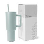 40 oz Insulated Stainless Steel Tumbler with Straw