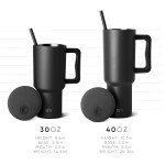 40 oz Insulated Stainless Steel Tumbler with Straw