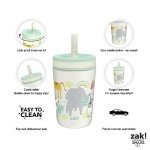 Zak Designs Safari 12oz Insulated Toddler Cups