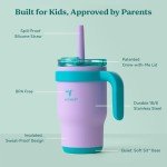 Coldee 14 Oz Kids Tumbler with Lid & Straw