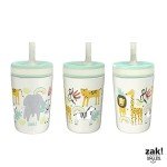 Zak Designs Safari 12oz Insulated Toddler Cups