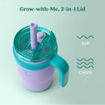 Coldee 14 Oz Kids Tumbler with Lid & Straw