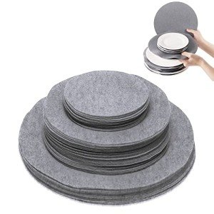 Felt Plate Dividers – 96 Pack, Grey Separators