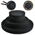 100 Pack Felt Plate Storage Dividers - Black