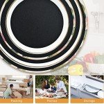 100 Pack Felt Plate Storage Dividers - Black