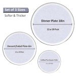 Aoluguya Felt Plate Dish Protectors - Set of 36