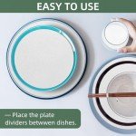 120 Pcs Soft Felt Plate Separators - White