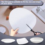 Aoluguya Felt Plate Dish Protectors - Set of 36
