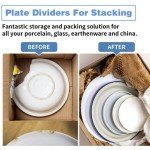 YYCRAFT 36 Felt Plate Storage Dividers, 10.5 Inch