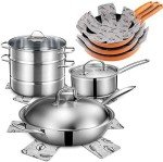 Cookware Protector Set - 9Pcs, 3 Sizes